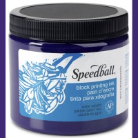 Speedball Water Soluble Block Ink 16 oz Violet