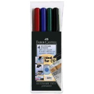 Faber Castell Multimark Medium Fine Set of 4 (1525 M)