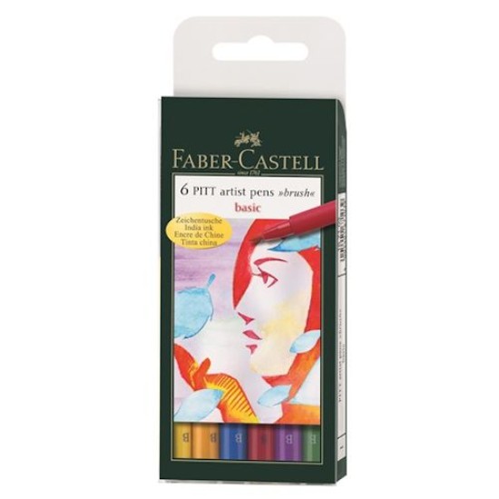 Disc Faber Pitt Artist Marker Basic Set of 6