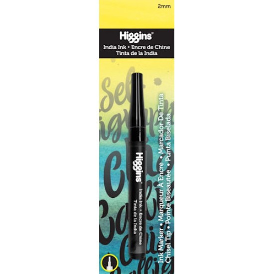 Disc Higgins Pump Ink Markers India Ink Soft liner Chisel Tip (Carded)