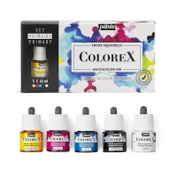 Colorex Watercolour Ink Set 5X45 ml. Primary