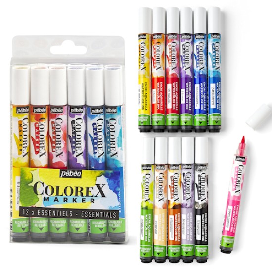 Colorex Watercolour Ink Marker Set 12 Essent