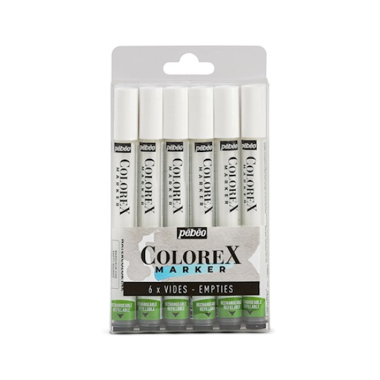 Colorex Watercolour Ink Empty Markers X6