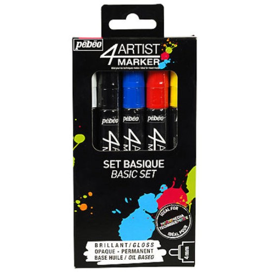 4Artist Marker Set 5X4 mm. Basic