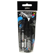 4Art Marker Set Duo 2+8 mm. Black