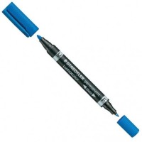 Disc Lumocolor Marker Duo Blue