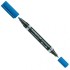 Disc Lumocolor Marker Duo Blue