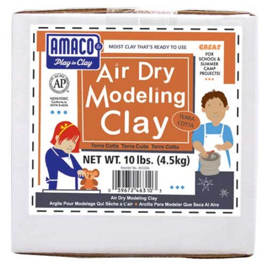 Amaco Air Dry Clay Terracotta 10 lb.