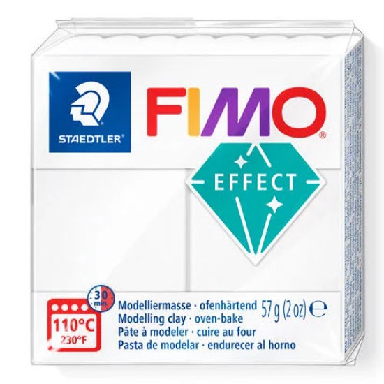 Disc Fimo Effects White Translucent
