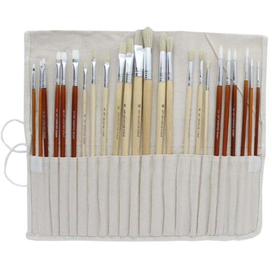 Art Advantage Oil/Acrylic Brush Set 24 Piece