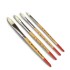 Guerrilla Painter Short Handled Flat Bristle Brush 4 pc Set