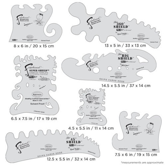 Artool Template Essential Seven Set of 7