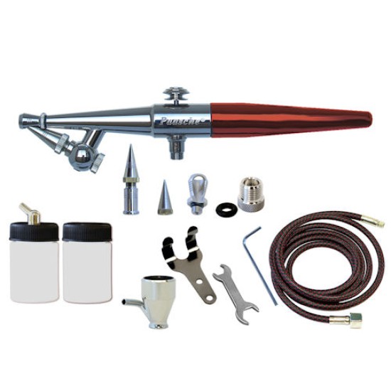 Disc Paasche Airbrush Set with Metal Handle (.45, .65, & 1.05mm heads)