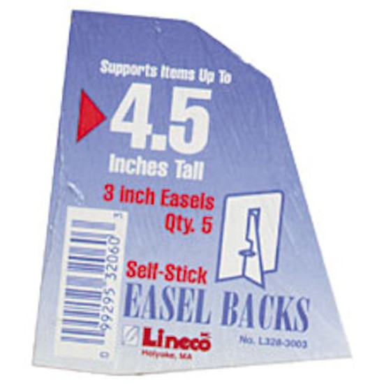 Disc Lineco Self-Stick Easel 3 in, 5/pk