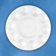 10 Well Round Plastic Palette