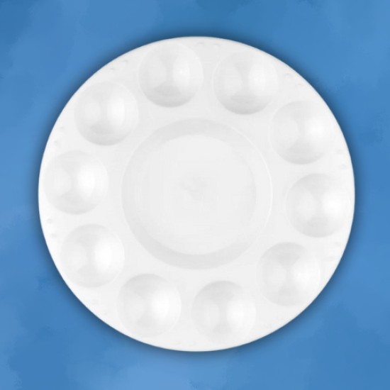 10 Well Round Plastic Palette