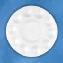 10 Well Round Plastic Palette
