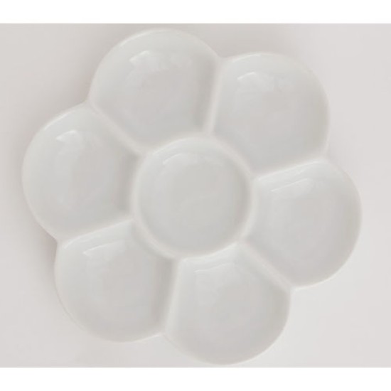 Porcelain Palette Flower Tray