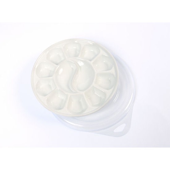 Porcelain Palette 12 Well With Cover