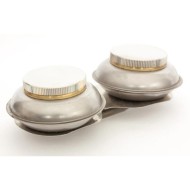 Metal Palette Cup Large Double /w lid 2.25