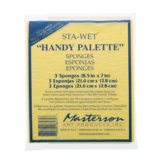 Masterson Handy Palette Sponge Refills 3 per pack 8.5