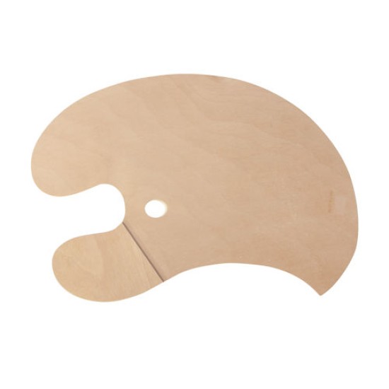 Wood Oval Palette Hold in Right 26