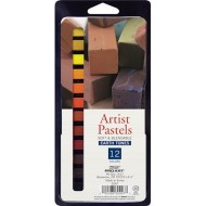 Pro Art Earthtone Square Artist Pastel 12 Color Set