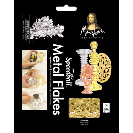 Mona Lisa Composition Gold Metal Flakes 3 grams
