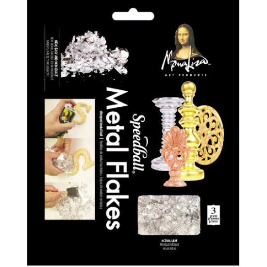 Mona Lisa Imitation Silver Metal Flakes 3 grams