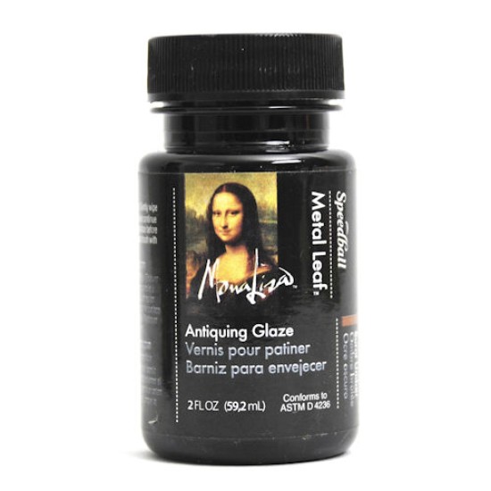 Mona Lisa 2 oz. Antiquing Glaze- Waterbased (WB) 2oz. (Burnt Umber)