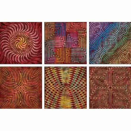 Rubbing Plate Op Art 6