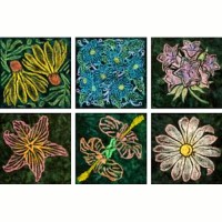 Rubbing Plate Garden Flowers 6