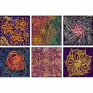 Rubbing Plate Floral Fantasy 6