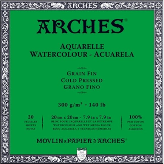 Arches Watercolour Block 140 lb Cold Pressed 7.9