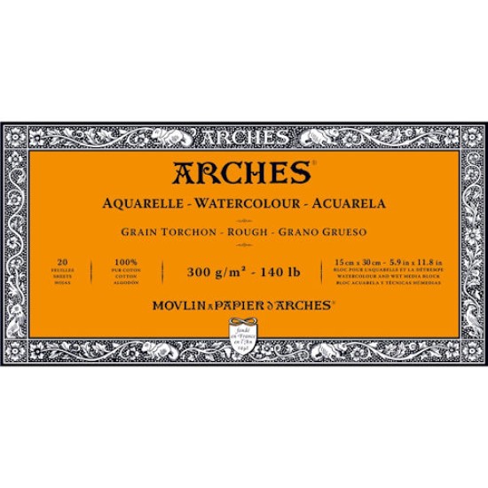 Arches Watercolour Block 140 lb Rough 5.9