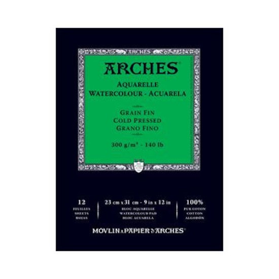 Arches Watercolour Pad 140 lb Cold Press 9