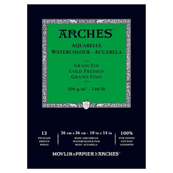 Arches Watercolour Pad 140 lb Cold Press 10