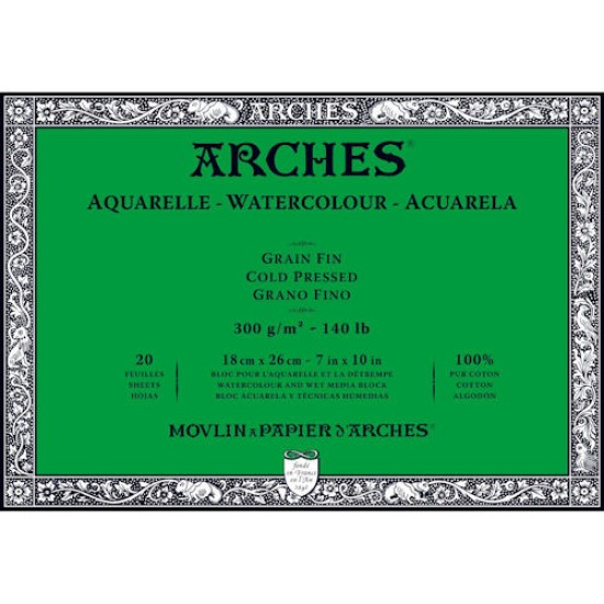 Arches Watercolour Block 140 lb Cold Press 7