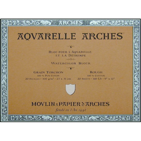 Arches Watercolour Block 140 lb Rough 9