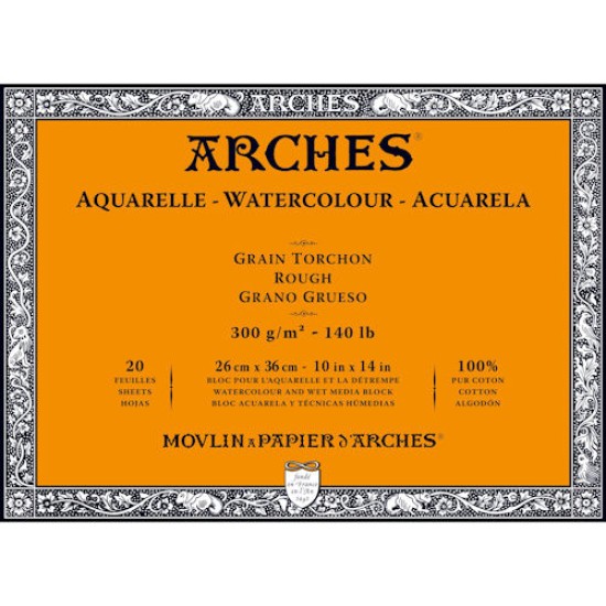 Arches Watercolour Block 140 lb Rough 10