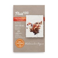 Fluid 100 Watercolour Block 140 lb.100% Cotton Cold Press 4