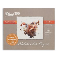 Fluid 100 Watercolour Block 140 lb. 100% Cotton Cold Press 16