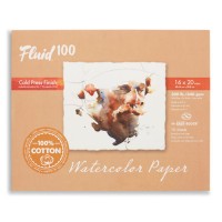 Fluid 100 Watercolour Block 300 lb. 100% Cotton Cold Press 16