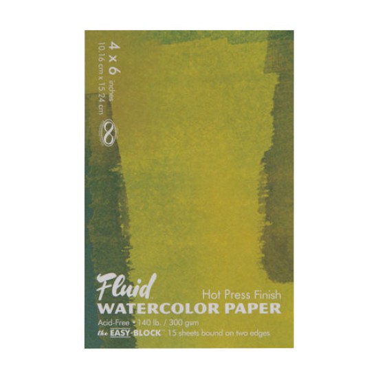 Fluid Watercolour Block 140 lb. Hot Press 4