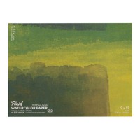 Fluid Watercolour Block 140 lb. Hot Press 9