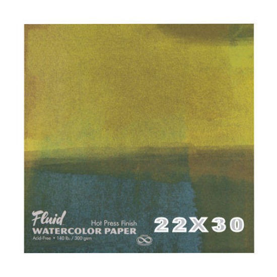 Fluid Watercolor Paper Hot Press 140 lb. 22