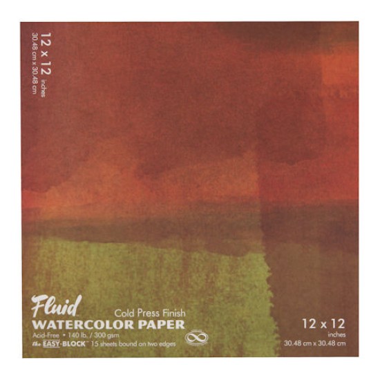 Fluid Watercolour Block 140 lb. Cold Press 12