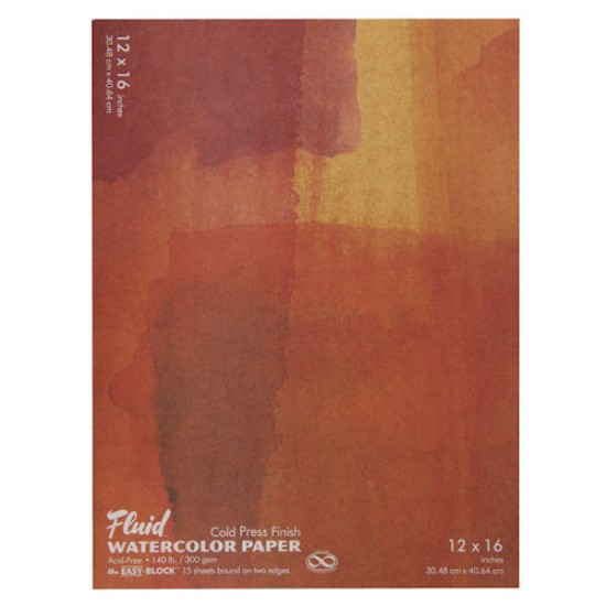 Fluid Watercolour Block 140 lb. Cold Press 12