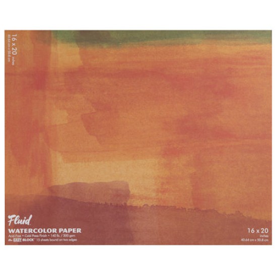 Fluid Watercolour Block 140 lb. Cold Press 16