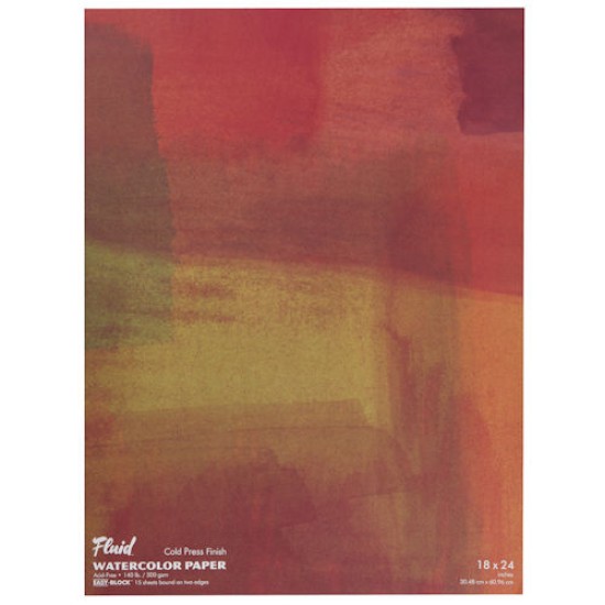 Fluid Watercolour Block 140 lb. Cold Press 18